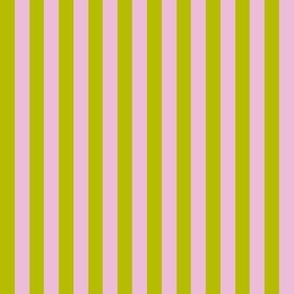 Baby Pink and Olive Stripes small scale