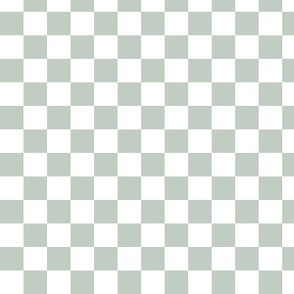 Micro checkerboard in sage green