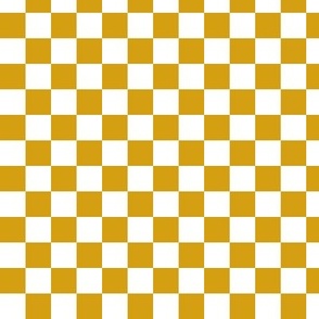 Micro checkerboard in mustard