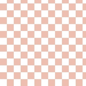 Micro checkerboard in blush pink