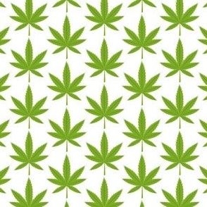 Weed / white / small