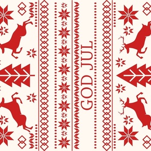 Scandinavian Christmas God Jul