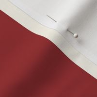 Cabana stripe - Lava Falls red and cream white - perfect stripe - medium M - red candy stripe