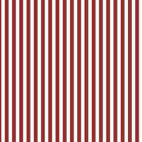 Cabana stripe - Lava Falls red and cream white - perfect stripe - extra small XS - red candy stripe