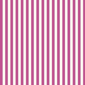 Cabana stripe - small - Rose Violet and creamy white purple candy stripe