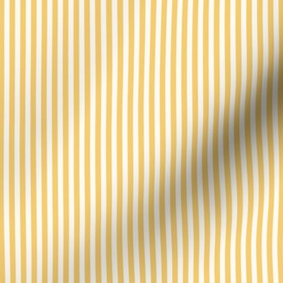 Cabana stripe - Samoan Sun yellow and creamy white - perfect stripe - extra small XS yellow candy stripe