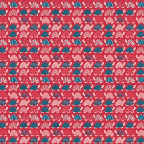 turtles red pattern