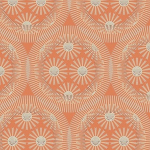 1920s wallpaper orange