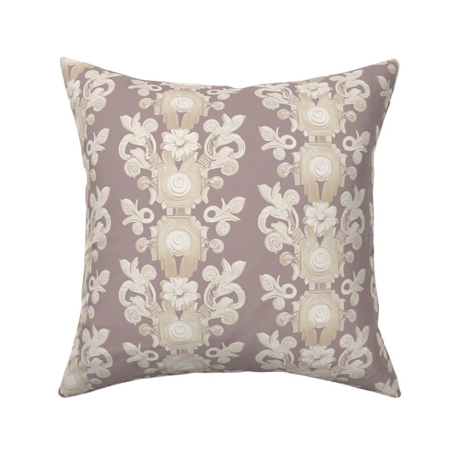 Floral Stripes in  Regency Orchid and Regency Linen