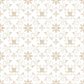 Neutral beige watercolor tile. Cottagecore natural. Elegance home decor.