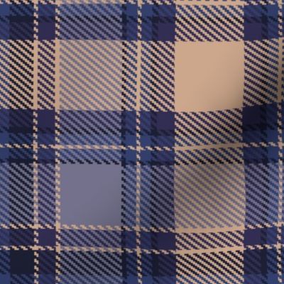 Lavender Blue and Sand Brown Apothecary Box Plaid