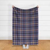 Lavender Blue and Sand Brown Apothecary Box Plaid
