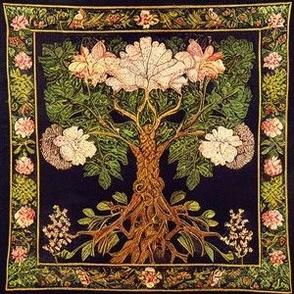 Tree of Life by kedoki in Tapestry floral embroidery