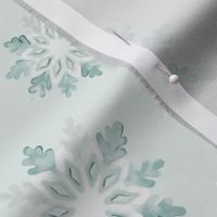 Snowflakes, Light, Sea Glass, Blue, Teal, Mint, Retro, Christmas, jg_anchor_designs