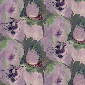 Fantasy Lily Pads in Lavender & Green
