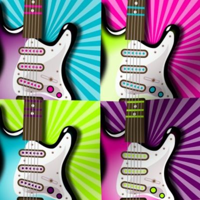 Girls Rock guitar pattern