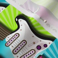 Girls Rock guitar pattern