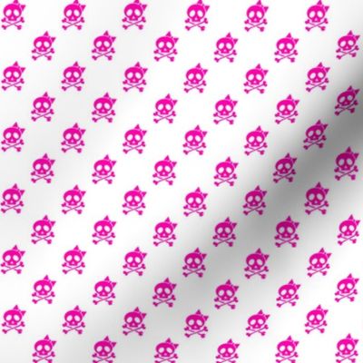 Girls Rock Pink Skulls