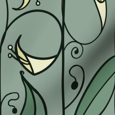 Stained Glass Lilies