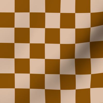 Checkerboard / Warm Almond Copper