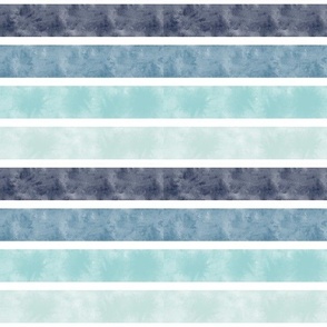 Watercolor Stripe  || Blue and White Stripes  || Coastal Cottage Collection by Sarah Price