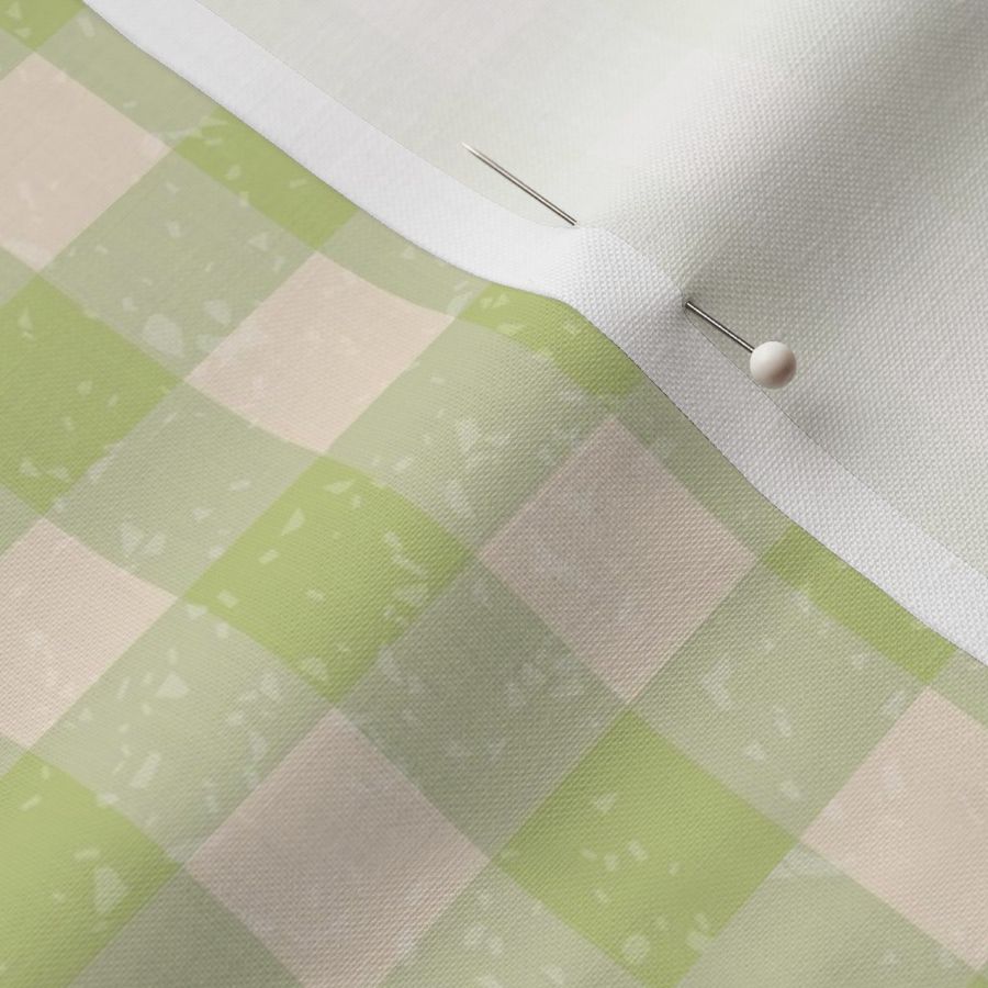 (XS)Sage Green Gingham Check Textured for kitchen interior