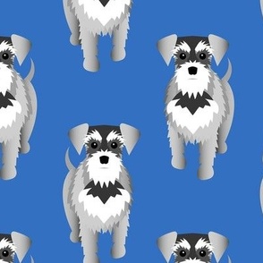 Miniature Schnauzers Blue - 6 inch