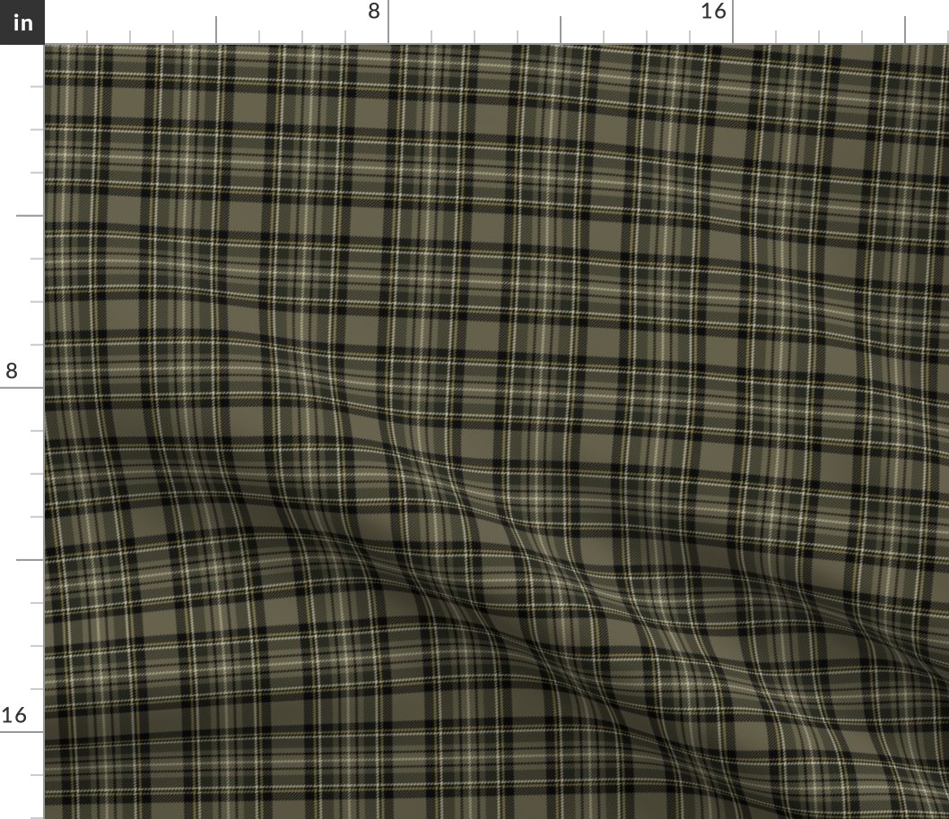 ★ CAMO GREEN TARTAN S ★ Royal Stewart inspired / Small Scale (2.5") / Collection : Plaid ’s not dead – Classic Punk Prints