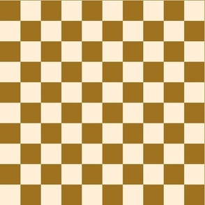 Checkerboard - Gold + Ivory - Warm Neutrals