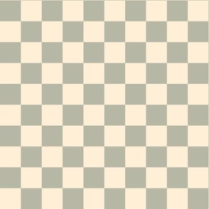 Checkerboard - October Mist Sage + Ivory / Off White Neutral