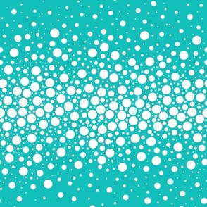 Vintage Color Holiday Dot Confetti in Blue and White