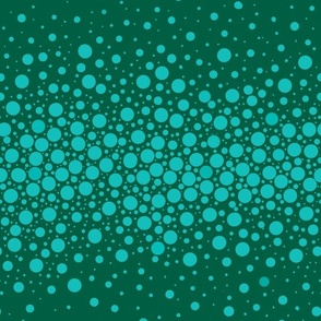Vintage Color Holiday Dot Confetti in Blue and Green
