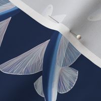 Flying Fish on Blue