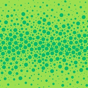Vintage Color Holiday Dot Confetti in Bright Green