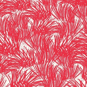 Grass Pasture- French Country Farm- Red- Large Scale