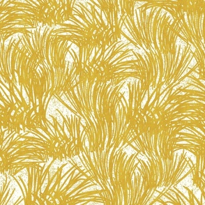 Grass Pasture- French Country Farm- Gold Yellow- Large Scale