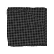 1" pi are square gingham, white on black