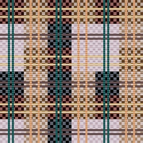 Quirky Complexe layered and textured plaid