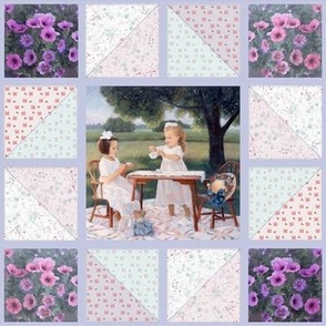 8x8-Inch Repeat of Tea Party Fun in Summertime
