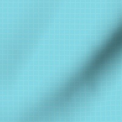Aqua blue pixel art dot grid - coordinate for Kawaii gamer with cat - medium