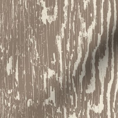 Woodgrain Texture- Morel Mushroom and Panna Cotta Antique White