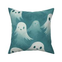 Cute ghosts in the mist