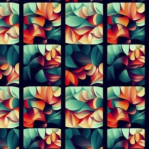 Tropical Checkered Floral 7