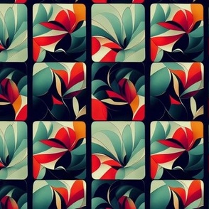 Tropical Checkered Floral 8