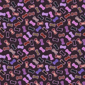 327. Dog biscuits, on dark purple background