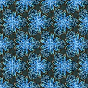 alien light flower blue - medium