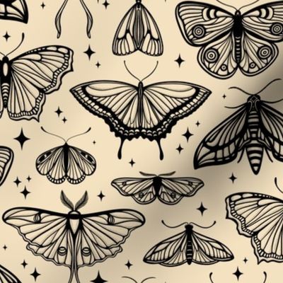 Moths & Butterflies // Medium // Almond