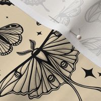 Moths & Butterflies // Medium // Almond