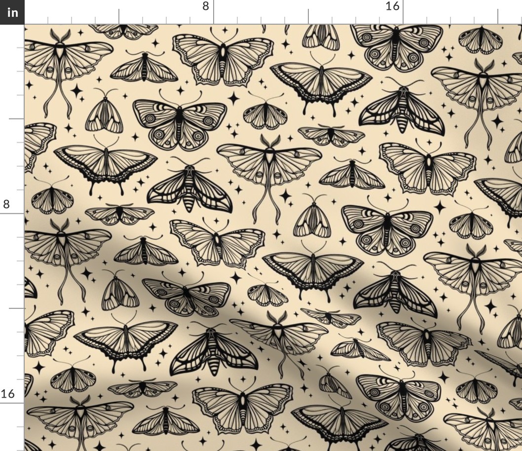 Moths & Butterflies // Medium // Almond