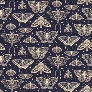 Moths & Butterflies // Small // Midnight Blue